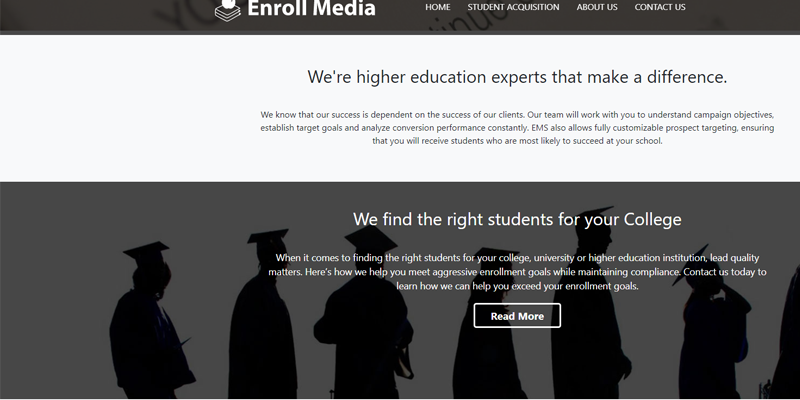 enroll media screenshot